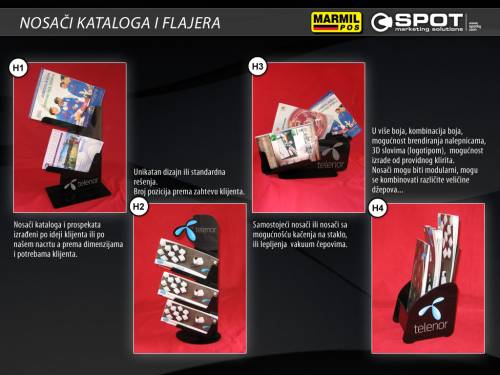 Nosaci kataloga i flajera