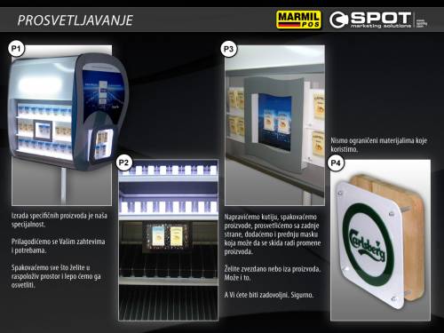 Prosvetljavanje, nosaci kutija