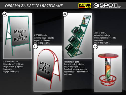 Oprema za kafiće i restorane