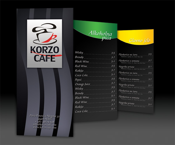 Korzo kafe cenovnik