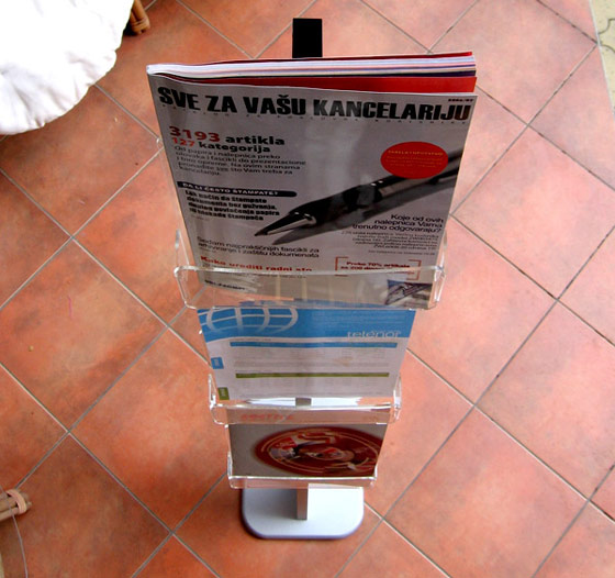 Aluminijumski info holder, prospekata i kataloga
